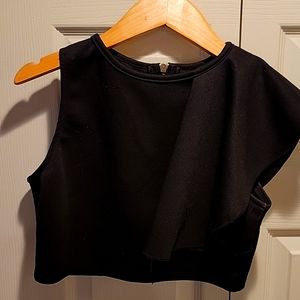 Crop black top